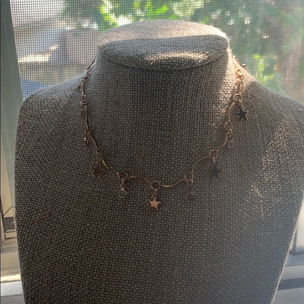 gold star chocker / necklace